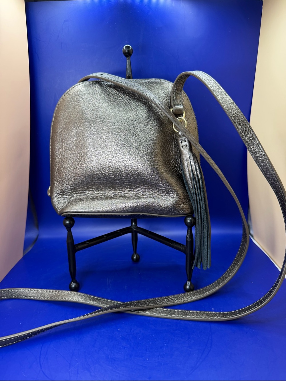 Hobo INTERNATIONAL Nash Small Crossbody Bag Bronze Leather Tassel